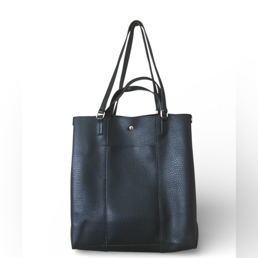 Montana West Black Textured Tote Bag